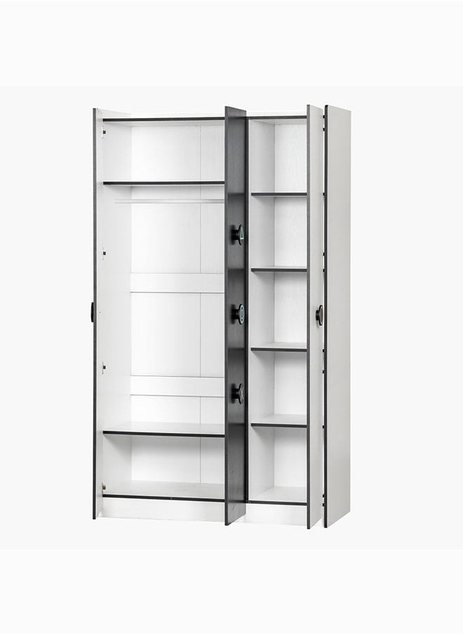 Home Box Gamerz 3-Door Wardrobe 120 x 206.5 x 55 cm  - Image 5