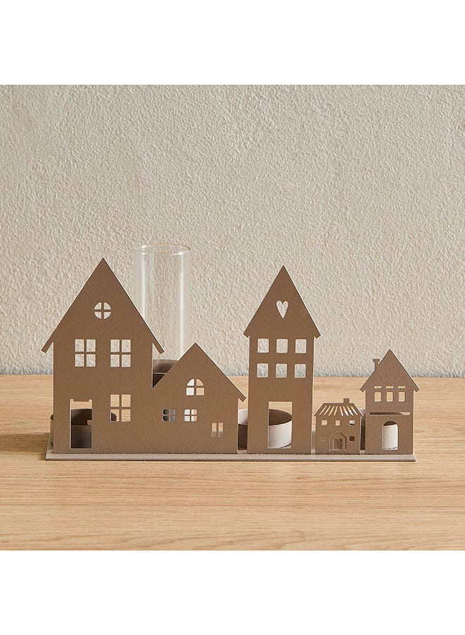 Home Box Wadee Metal House Accent with Glass Vase - Image 2