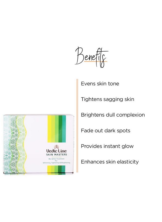 Vedic Line - Bio White Brightening & Tightening Facial Kit For Firm And Soft Skin With Natural Ingredients Extracts (Cleansing Cream, Pack, Gel, Massage Cream, Serum, Cryo Mask), 400Ml - Image 1