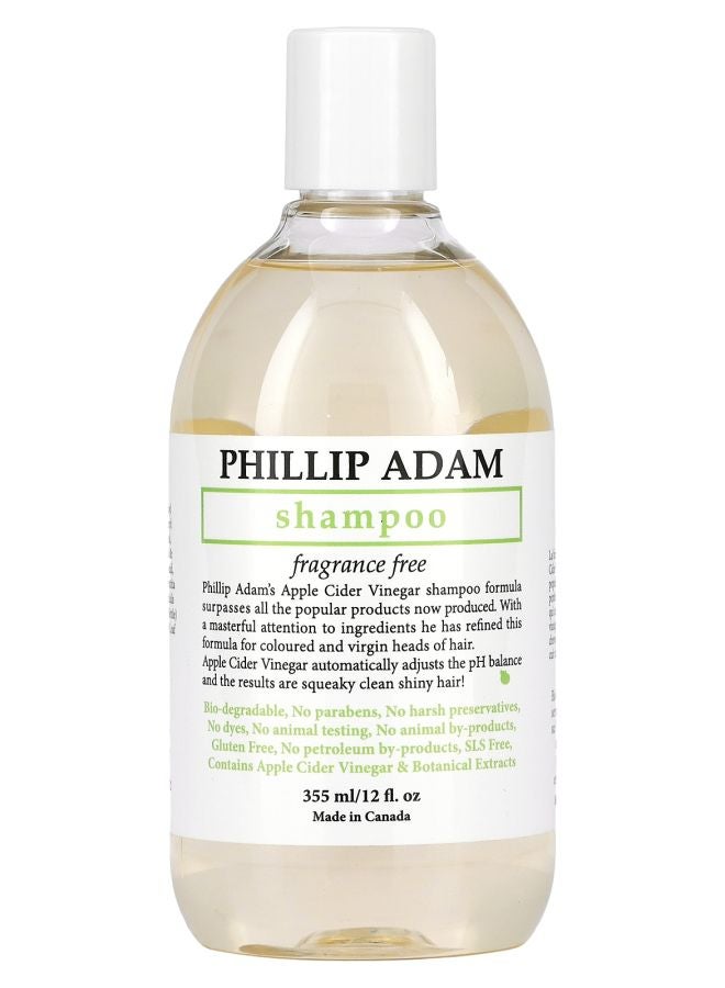 PHILLIP ADAM Shampoo Fragrance Free 12 fl oz (355 ml)