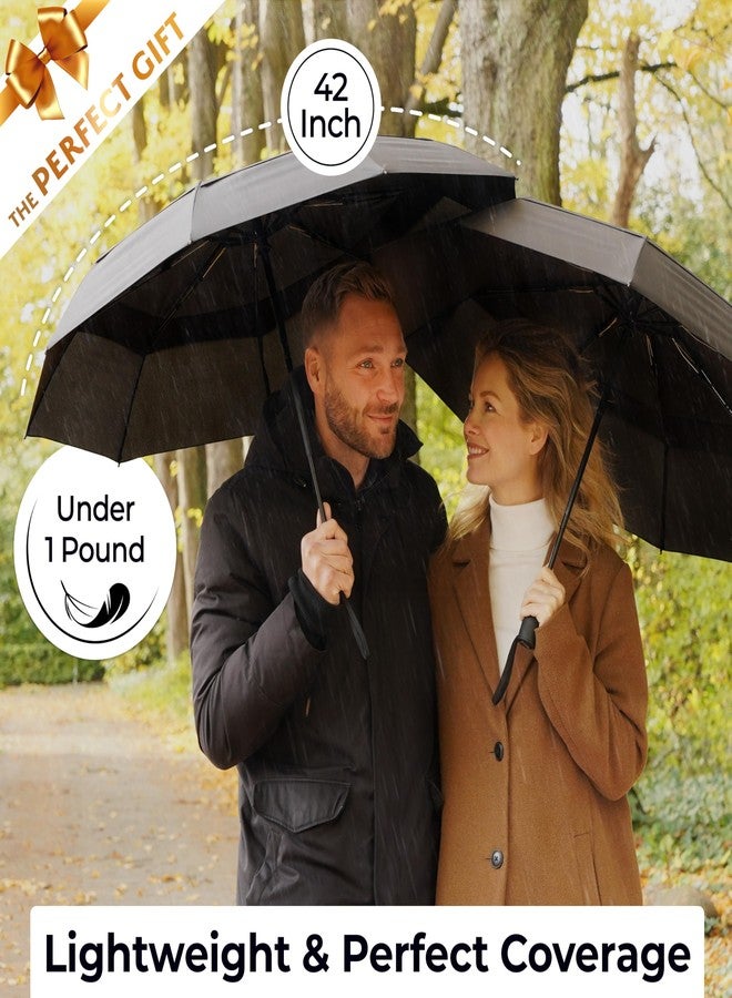 TUMELLA UltraV7 Umbrella, Windproof Travel Umbrella [Superior, Beautiful, Light & Unbreakable], 2024 Anti-Flip & Ultra-Flex Tech, Compact - Image 5