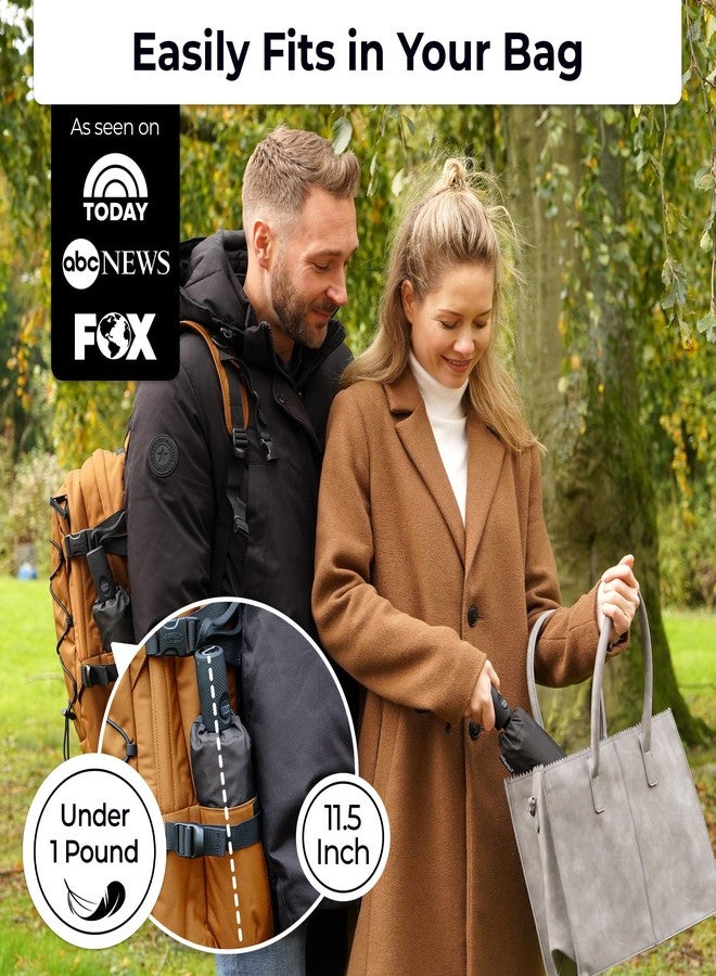 TUMELLA UltraV7 Umbrella, Windproof Travel Umbrella [Superior, Beautiful, Light & Unbreakable], 2024 Anti-Flip & Ultra-Flex Tech, Compact - Image 2