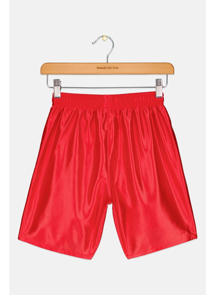 PUMA Kids Girl Sportswear Fit Training Shorts, Red 