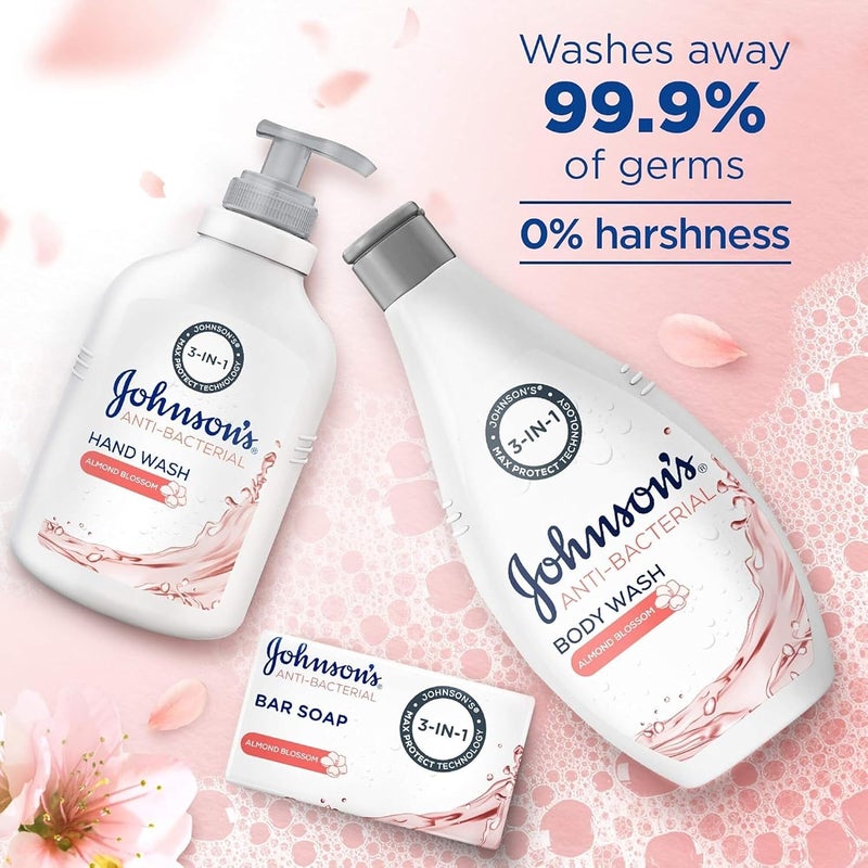 Johnson & Johnson Johnson's Vita-Rich, Replenishing Hand Wash, with Almond Blossom, 500ml, pH balanced, Naturally Derived Ingredients, Enriched with Glycerin, Long-Lasting Gentle Hydration and Moisturization - Image 1