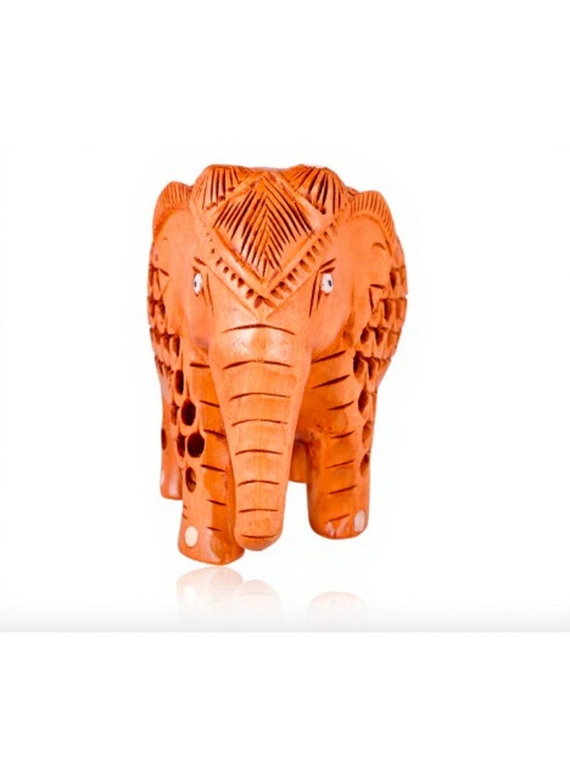 ارتيزا تمثال فيل خشبي مصنوع يدويًا - Image 3