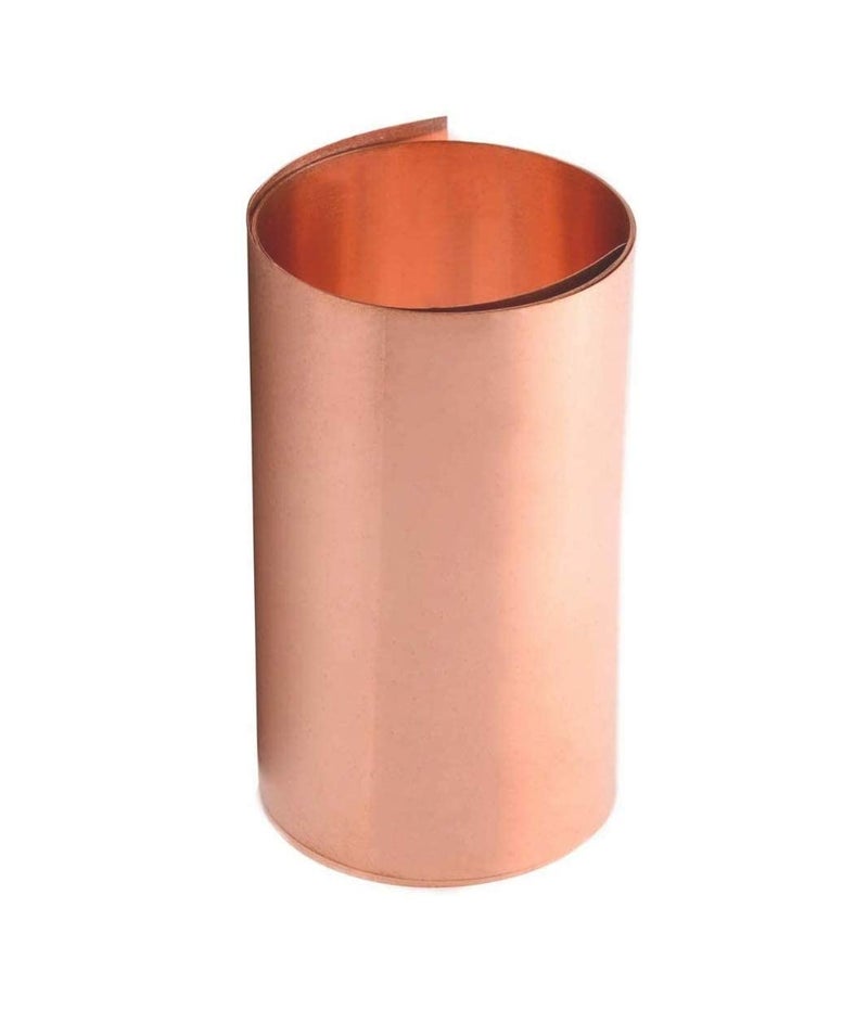 ART IFACT 99.9% Pure Copper Foil/Sheet 1000mm Long X 50mm wide (0.1mm thick) for Art Crafts, Embossing, Vastu, Designing Embossing - Aviation Quality Copper (1 Meter, 0.1mm Thick X 2 Inch wide) - Image 2