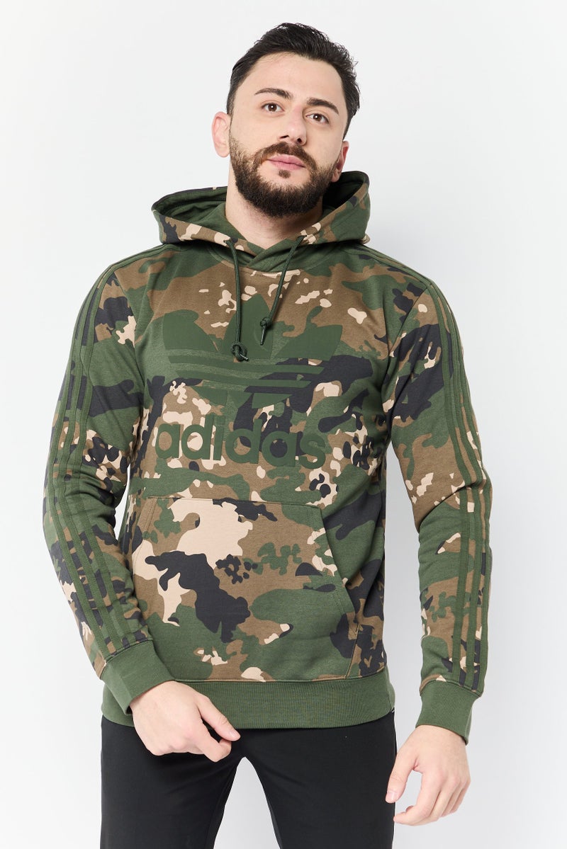 adidas Originals Men Sportswear Fit Camouflage Outdoor Hoodie, Multicolor  - Image 1