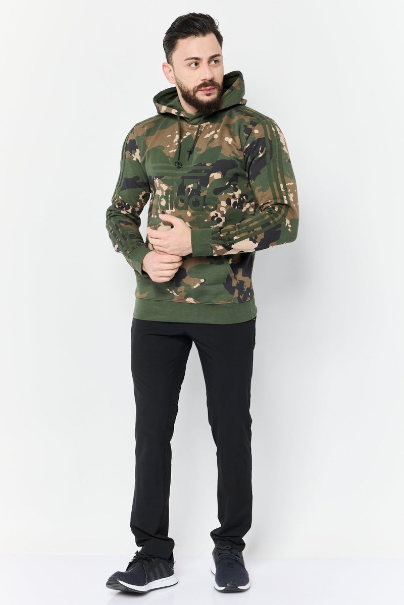 adidas Originals Men Sportswear Fit Camouflage Outdoor Hoodie, Multicolor  - Image 3