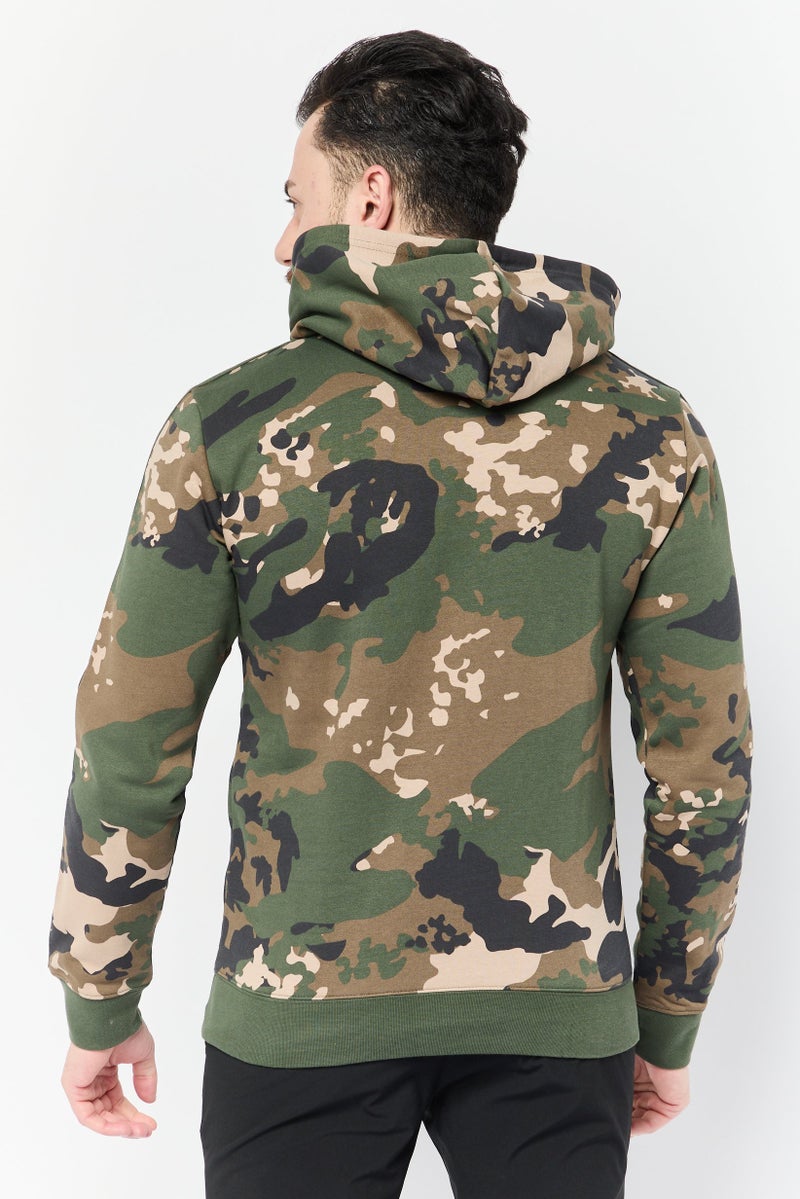 adidas Originals Men Sportswear Fit Camouflage Outdoor Hoodie, Multicolor  - Image 2