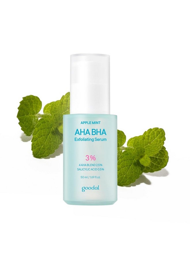 مصل التقشير Goodal Apple Mint AHA BHA، 2.5% AHA، 0.5% BHA حمض الساليسيليك للرؤوس السوداء والمسام الواسعة والتجاعيد والخطوط الدقيقة مقشرات الوجه، 18 تركيبة مجانية، 1.69 أونصة سائلة. أوقية. - Image 1