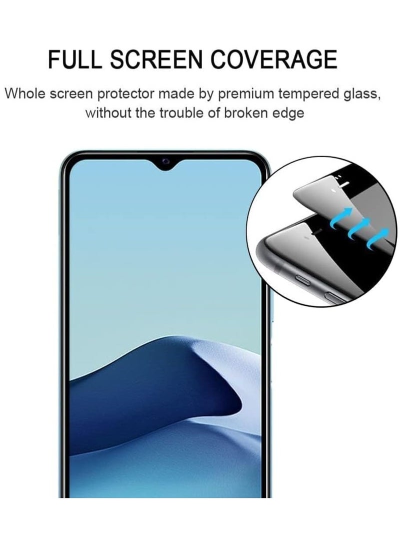 Denx Screen Protector for Samsung Galaxy A15 With Black Edge, Anti-Scratch, High Transparency, Anti-fingerprint, Premium Screen Protector Tempered Glass For Galaxy A15 - Image 2