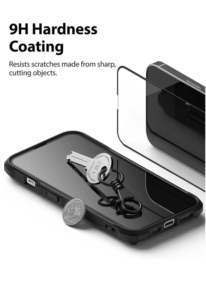Denx Screen Protector for Samsung Galaxy A15 With Black Edge, Anti-Scratch, High Transparency, Anti-fingerprint, Premium Screen Protector Tempered Glass For Galaxy A15 - Image 3
