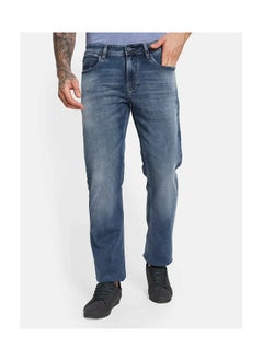 OCTAVE Men's mid-rise straight fit denim jeans,Fossil  - Image 2