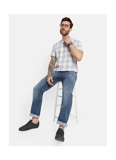 OCTAVE Men's mid-rise straight fit denim jeans,Fossil  - Image 1