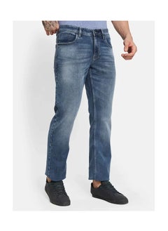 OCTAVE Men's mid-rise straight fit denim jeans,Fossil  - Image 3