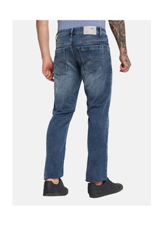 OCTAVE Men's mid-rise straight fit denim jeans,Fossil  - Image 4