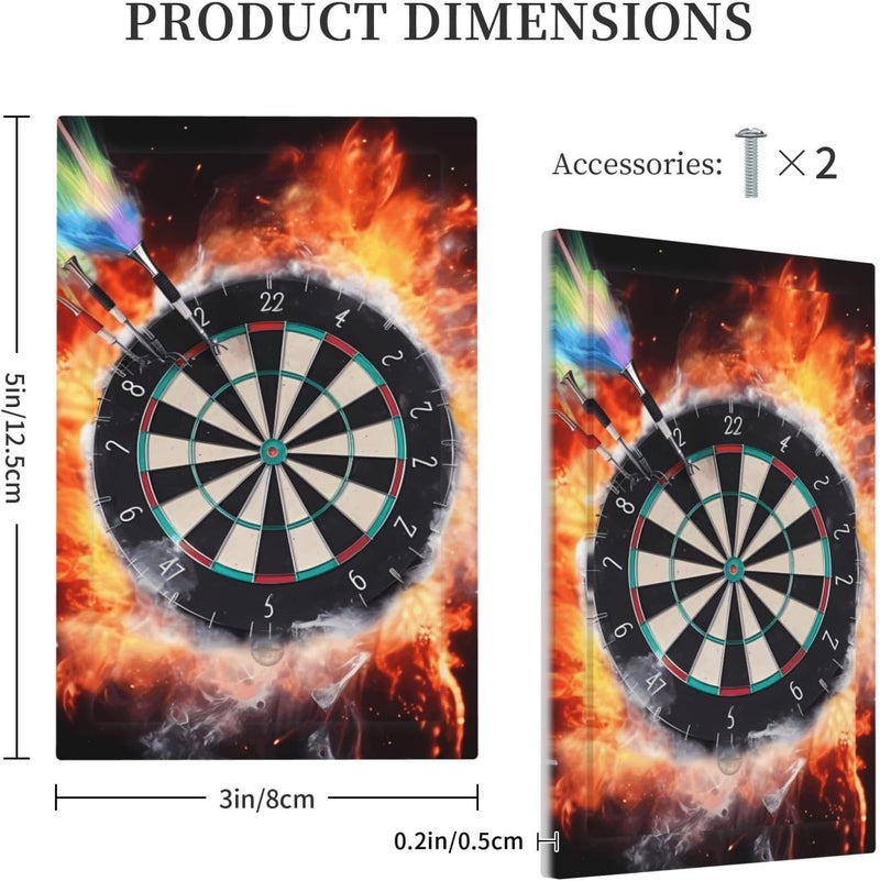 Light Switch Cover Dart Board Wall Plate 1 Gang Switch Plate Covers Decorative Outlet Cover Electrical Receptacle Faceplate for Bathroom Kitchen Decor Wall Plates 5" x 3" - Image 3
