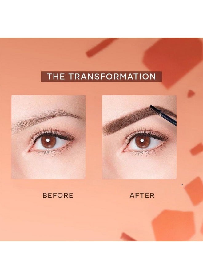 Fashion Colour - Dual Eyebrow Powder Kit | Powder With Brush | Long-Lasting | Natual Looking Brows | Rich Color Payoff | Shaped & Defined Brows | Available In 2 Shades | Waterproof And Smudgeproof | Brown | 8Gm - Image 1