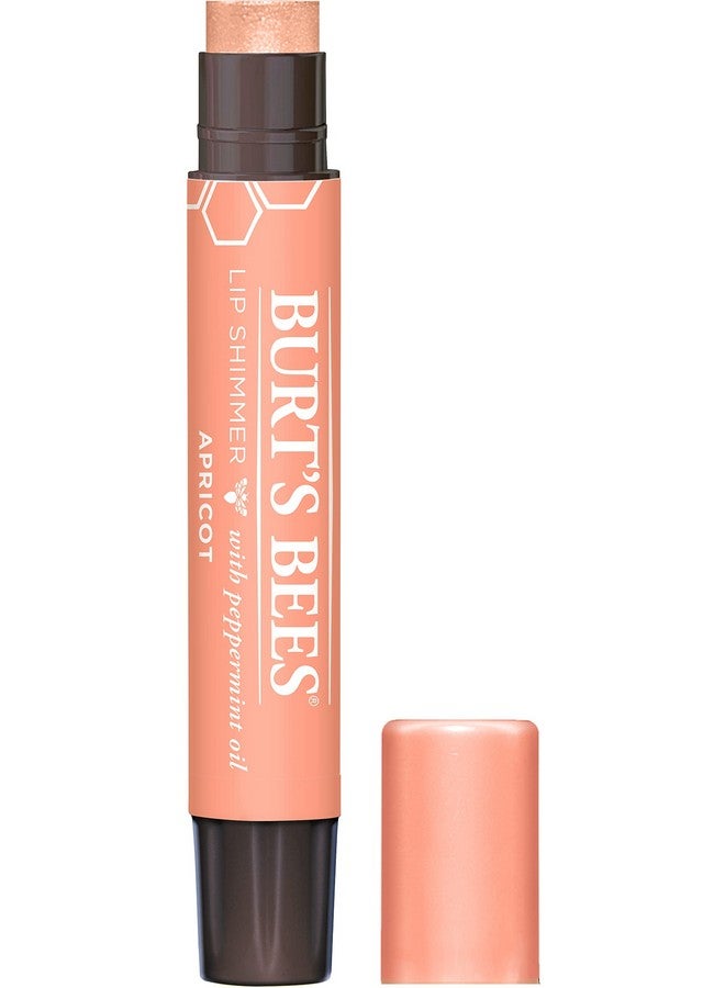 Burt's Bees Lip Balm, Moisturizing Lip Shimmer for Women, for All Day Hydration, with Vitamin E & Coconut Oil, 100% Natural, Apricot, 0.09 Ounce - Image 1
