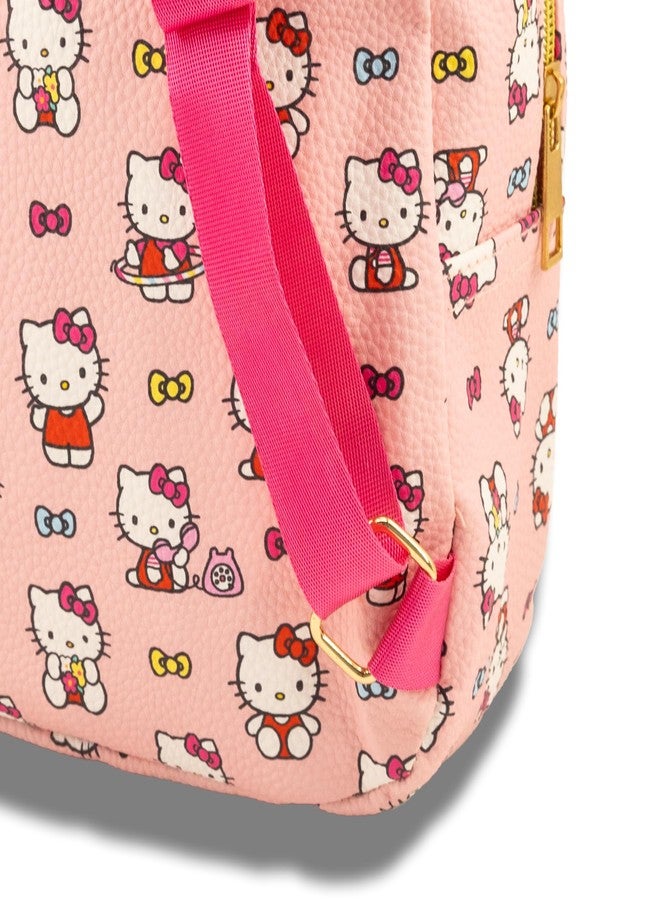 Fast Forward Sanrio Hello Kitty Mini Backpack for Girls | PU Leather Daypack Backpack Featuring Hello Kitty | Small Travel Bag, Lightweight Backpack | Ages 3+ - Image 5