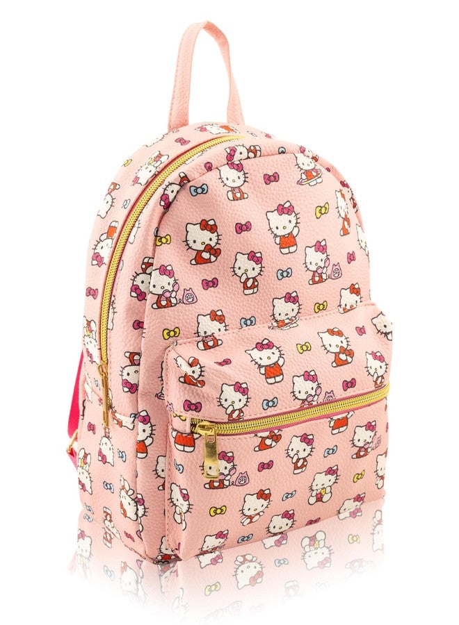 Fast Forward Sanrio Hello Kitty Mini Backpack for Girls | PU Leather Daypack Backpack Featuring Hello Kitty | Small Travel Bag, Lightweight Backpack | Ages 3+ - Image 2