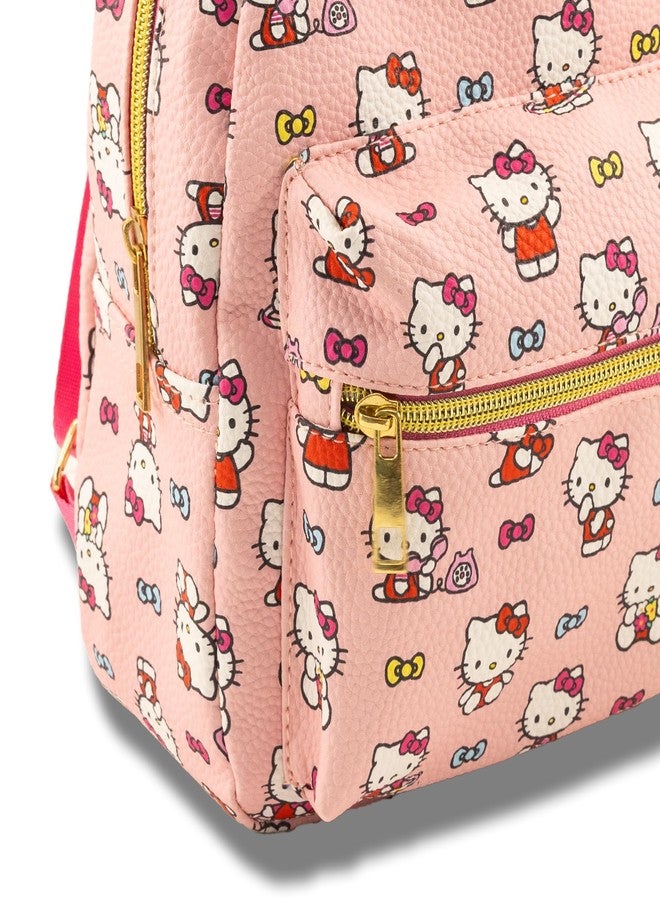 Fast Forward Sanrio Hello Kitty Mini Backpack for Girls | PU Leather Daypack Backpack Featuring Hello Kitty | Small Travel Bag, Lightweight Backpack | Ages 3+ - Image 4