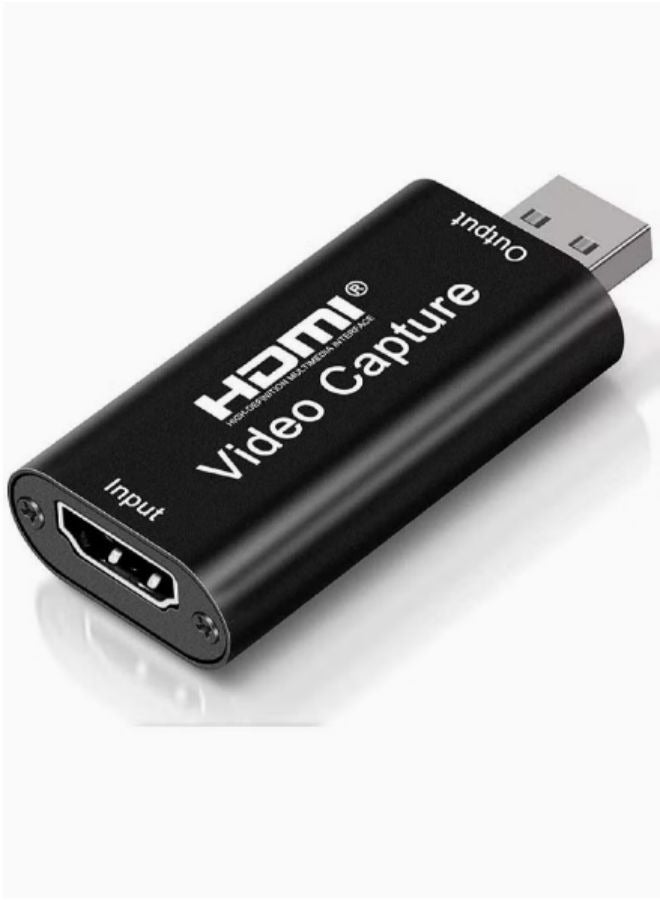 HDMI Video Capture Card, HDMI to USB 2.0 Record Capture Device for Streaming, Live Broadcasting, Video Conference, Teaching, Gaming - Image 1