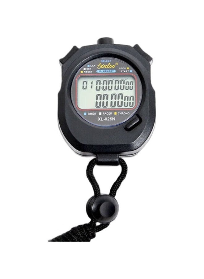 GEDUN Gedon Stopwatch Timer, Electronic Counter, 2 Rows 10 Lanes, For Competitions, Sports, Waterproof, Swimming, Fitness, Multi-Functional - Image 1