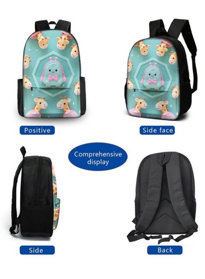 Bright Li Fire [Hot New Product] Cute Cartoon Bag Set | Shoulder + Handbag + Pencil Bag Three-piece Set | Essential for Children and Students Outdoors - 73  - Image 3