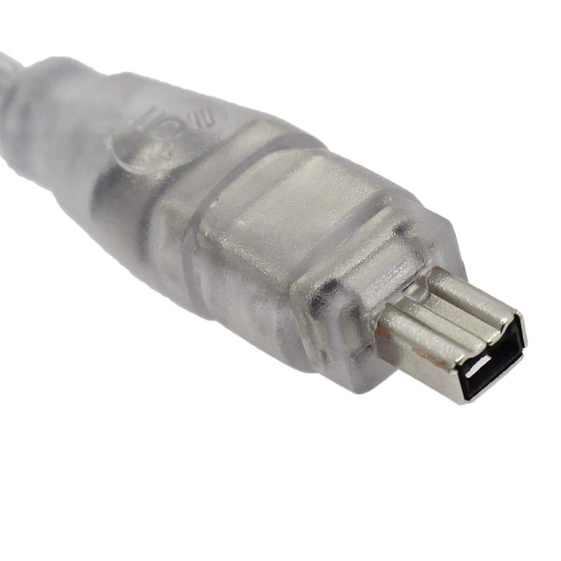 Eilumduo 2Pcs 120cm/4FT FireWire IEEE 1394 Cable/iLink 6 Pin to 4 Pin Male to Male DV Cable, Premium 4-Pin to 6-Pin FireWire Cable Cord for Computer Laptop Clear - Image 4