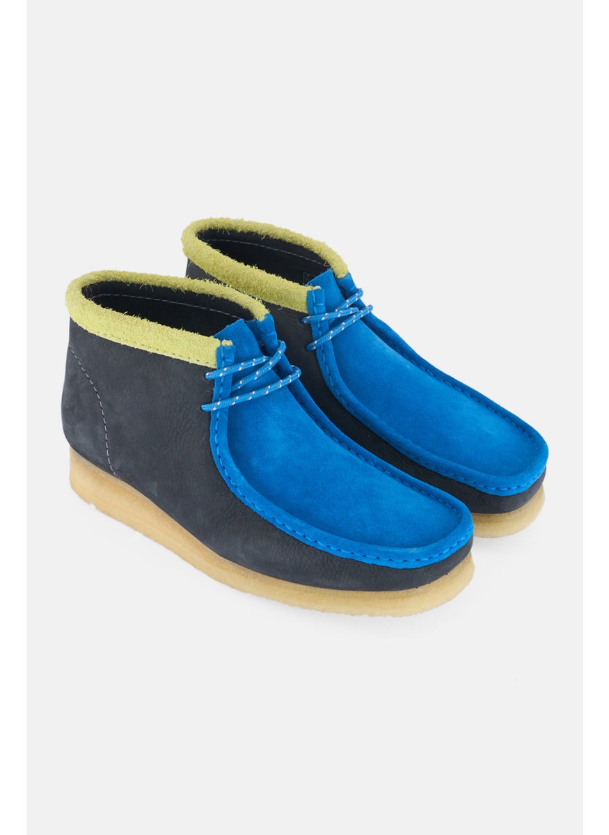 clarks Men Wallabee Lace Up Ankle Boots, Grey  - Image 1