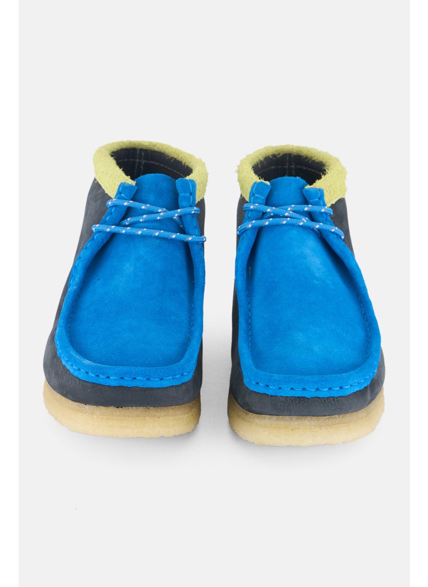clarks Men Wallabee Lace Up Ankle Boots, Grey  - Image 3