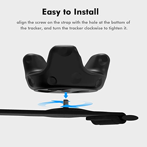 AMVR 5-Pcs Full Body Straps for HTC Vive VR Tracker/Tracker(3.0) - Adjustable Waist Belts, Wrist Band Accessories (Tracker Sold Separately) - Image 4