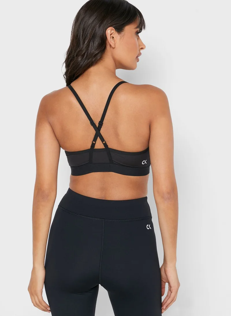 Calvin Klein Sports Logo Low Support Bra