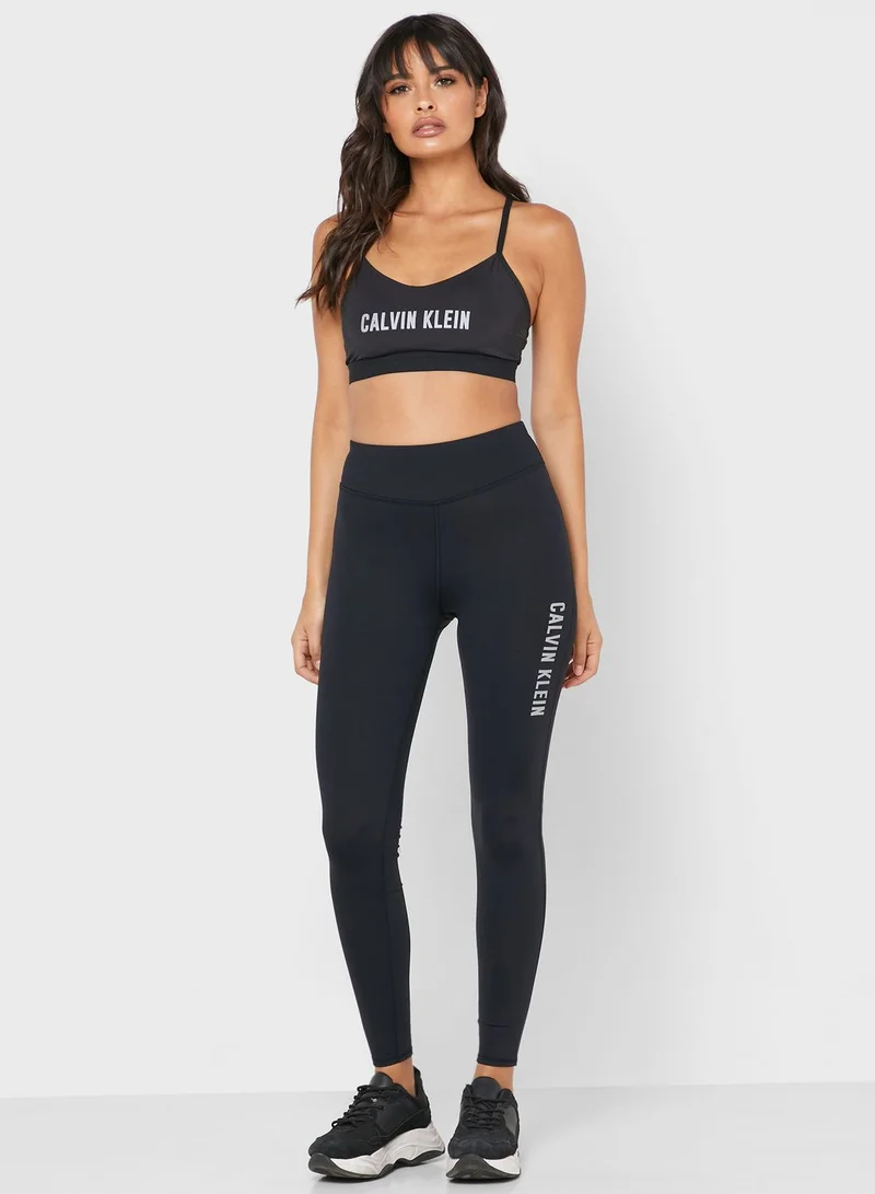 Calvin Klein Sports Logo Low Support Bra