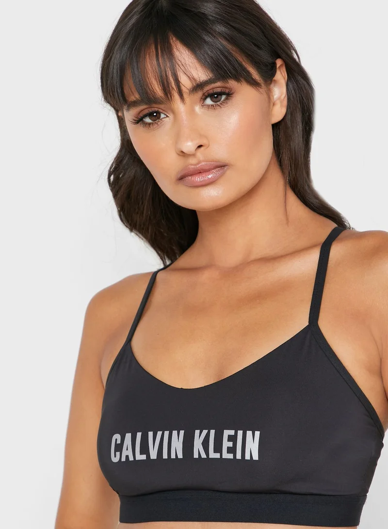 Calvin Klein Sports Logo Low Support Bra