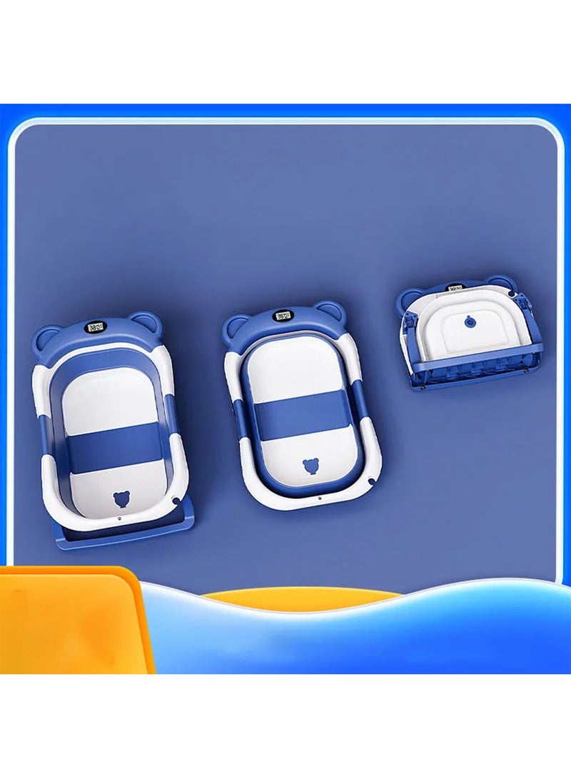 GT-Wheel Baby Bathtub with Thermometer and Drain Hole for Newborn to Toddler up to 36 months - Image 2