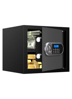 Safe with digital screen, movable internal shelf and powerful alarm, size 30*38*30cm