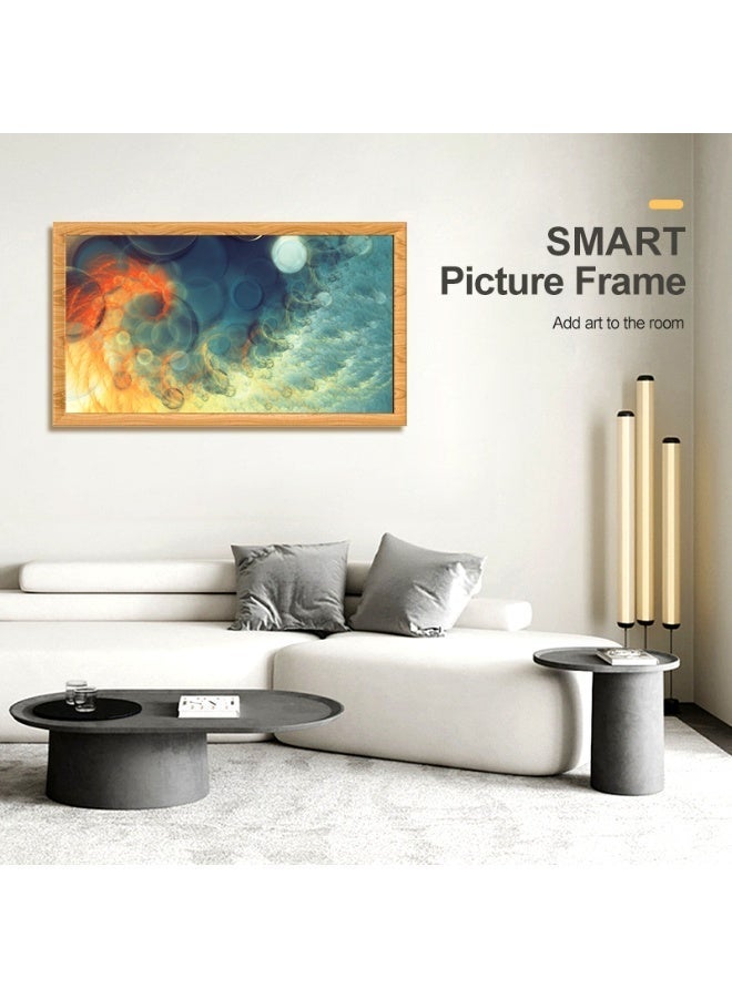 COOLHAWK Digital Photo Frame - 21.5 Inch FHD Extra Large Digital Picture Frame Touchscreen, 1GB+8GB FHD IPS Bluetooth WiFi Digital Photo Frame Remote, Share Photo/Video via Apps, Email, Auto-Rotate,Wood Pattern - Image 3