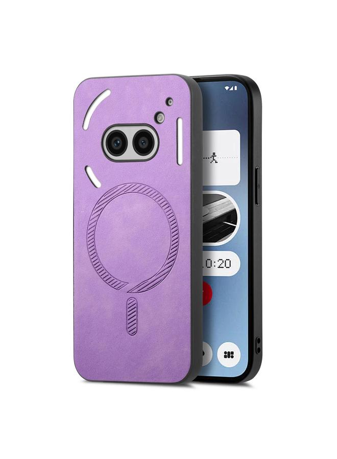 S-TOP Case For Nothing Phone 2a Retro Magsafe Magnetic PU Back Cover Phone Case - Image 1