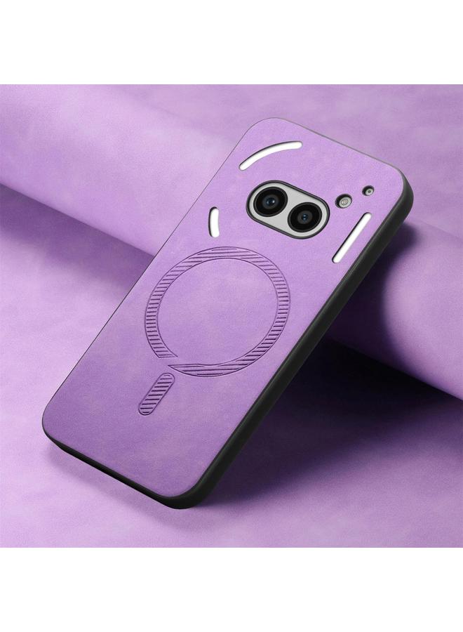 S-TOP Case For Nothing Phone 2a Retro Magsafe Magnetic PU Back Cover Phone Case - Image 4