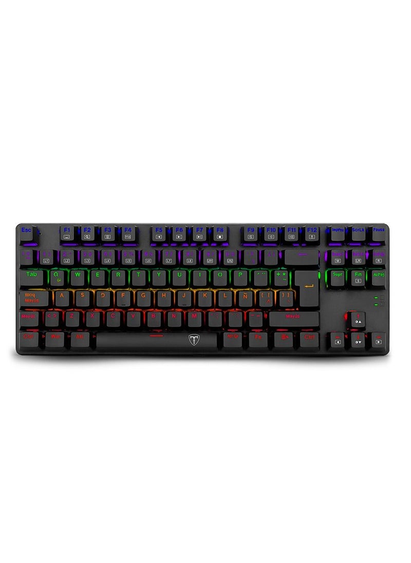 تي-داجر - T-DAGGER TGK313 لوحة مفاتيح الألعاب الميكانيكية BORA Rainbow TKL | التبديل الأزرق - Image 1