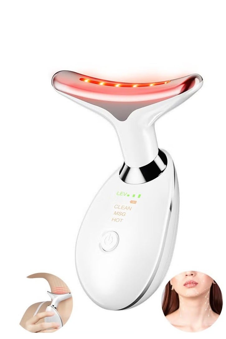 Dougez Face Massager, Face Beauty Device, Facial Lifting Therapy Machine EMS Face Massager Anti Wrinkle Skin Tightening Reduce Double Chin Skin Care Tools 7 Colour Modes - Image 1