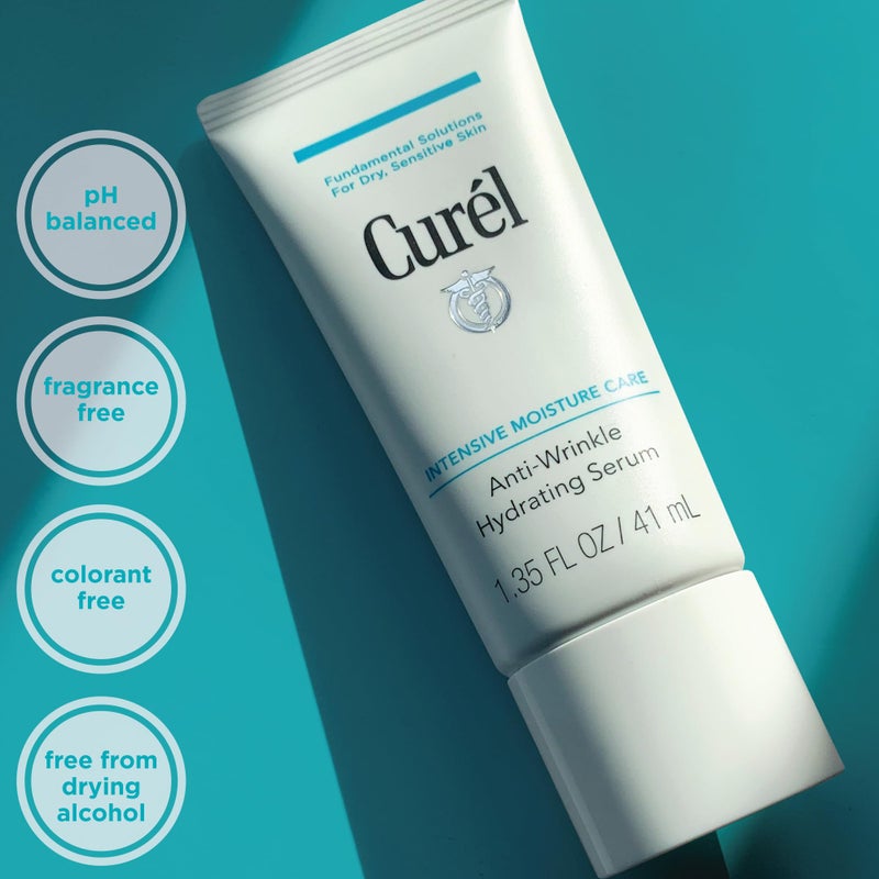 Curel Japanese Skin Care, Anti-Wrinkle Hydrating Serum, Lightweight Serum, Fragrance Free & Colorant Free, For Sensitive Skin, 1.3 Oz - Image 2