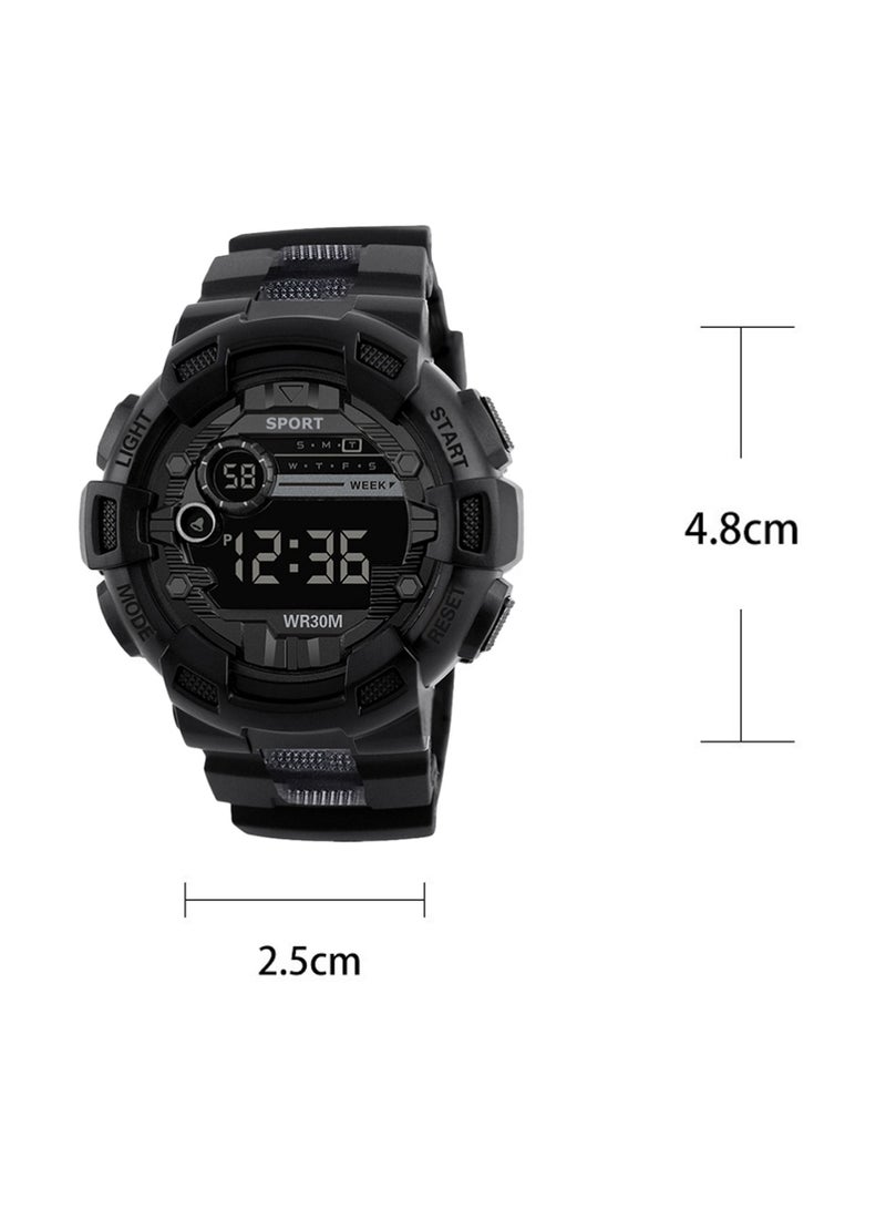 YOUGE Men's Waterproof Analog Digital Wristwatch and Sport Wrist Watch - Black - Image 4