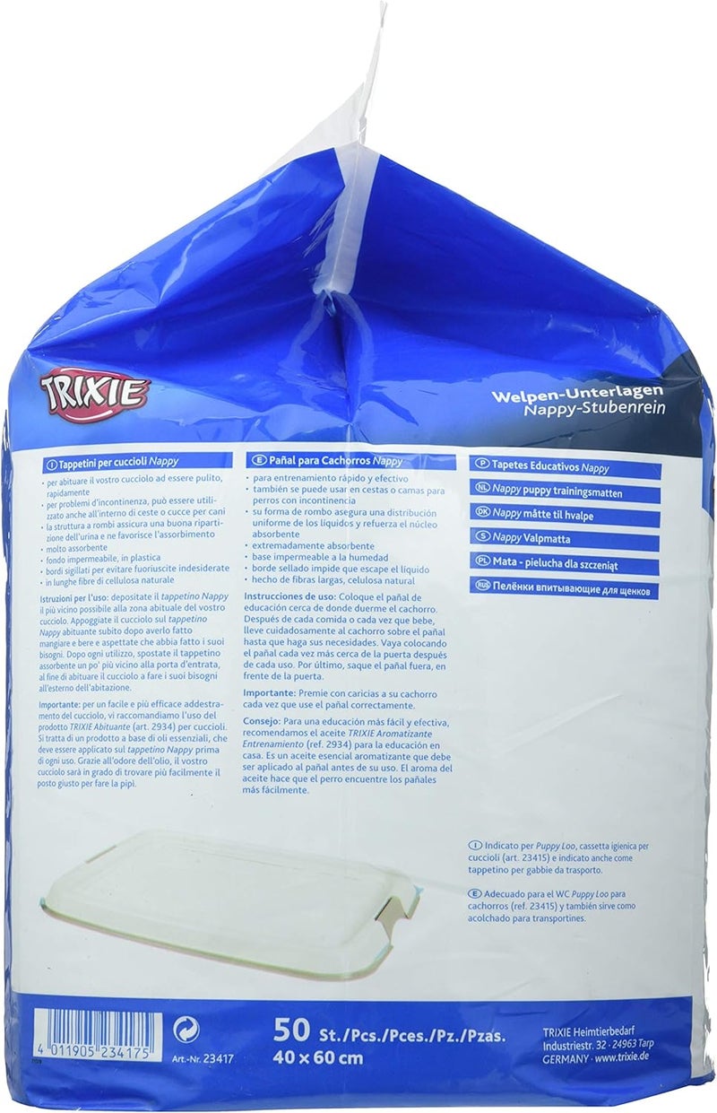 Trixie Nappy Puppy Pads - 50 Pack (40 x 60 cm) - Image 2