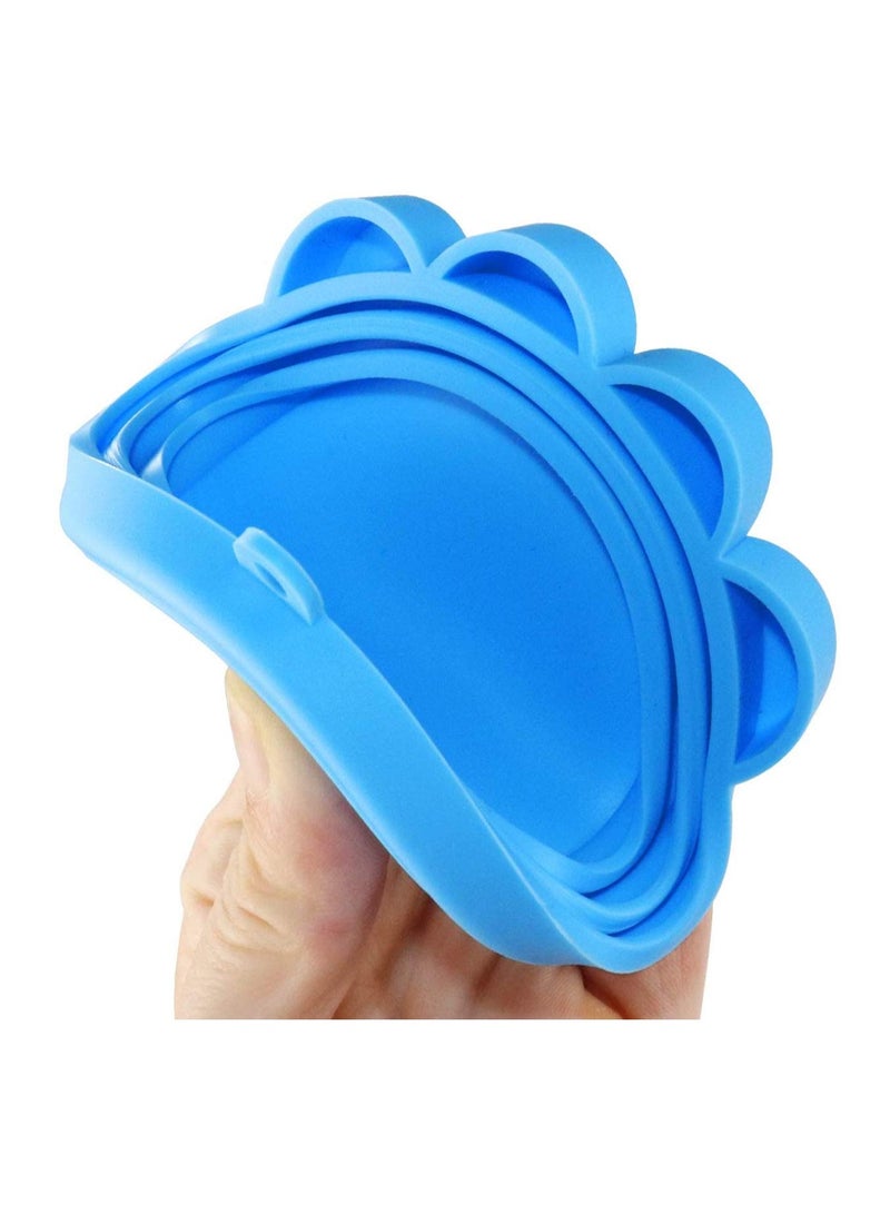 KASTWAVE Food Can Covers, 2 Pcs Universal BPA Free Silicone Pet Food Can Lids Covers Fits Most Standard Size Dog and Cat Can Tops for Pet Food Storage  - Image 2