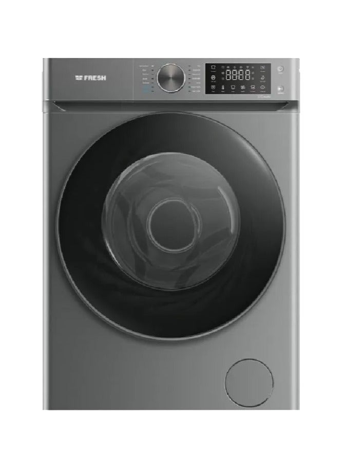 Fresh automatic washing machine, 9 kg, silver, 1400 rpm, direct drive inverter, RPM-PC-DS-16429 500016429