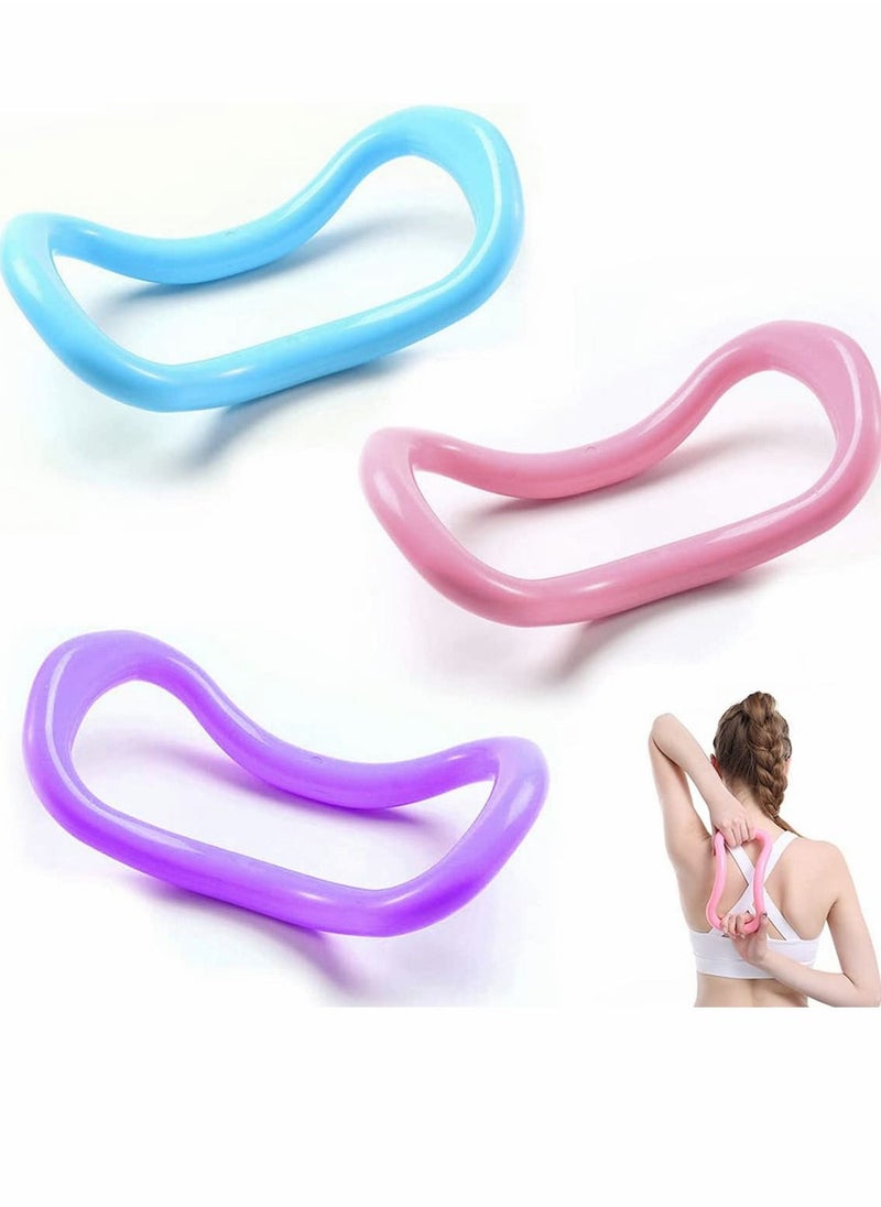 Y&D Yoga Ring Pilates Training 3 Pieces Stretch for Relax Back and Leg Home Workouts Gym Stretches Strengthen Chest Thighs Arms Core  - Image 1