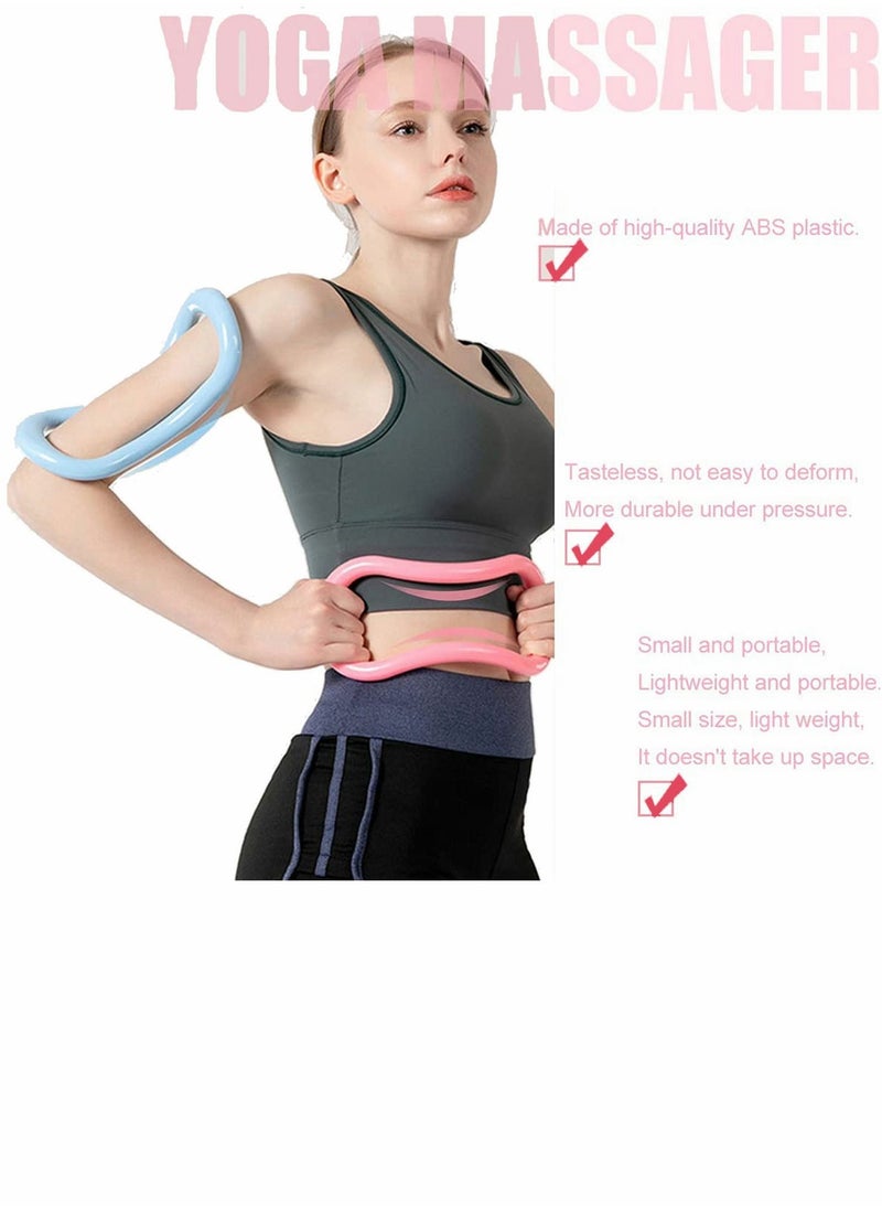 Y&D Yoga Ring Pilates Training 3 Pieces Stretch for Relax Back and Leg Home Workouts Gym Stretches Strengthen Chest Thighs Arms Core  - Image 4